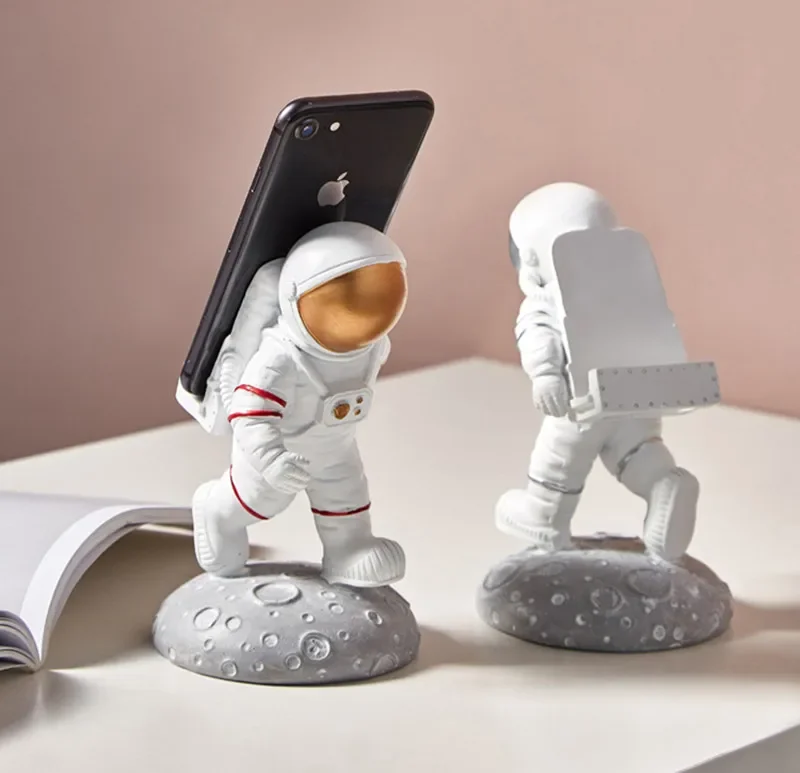 MGT-Space Astronaut Resin Statue, Modern and Stylish, Home Decor, Mobile Phone Holder, Craft Ornaments, Europe, Creative