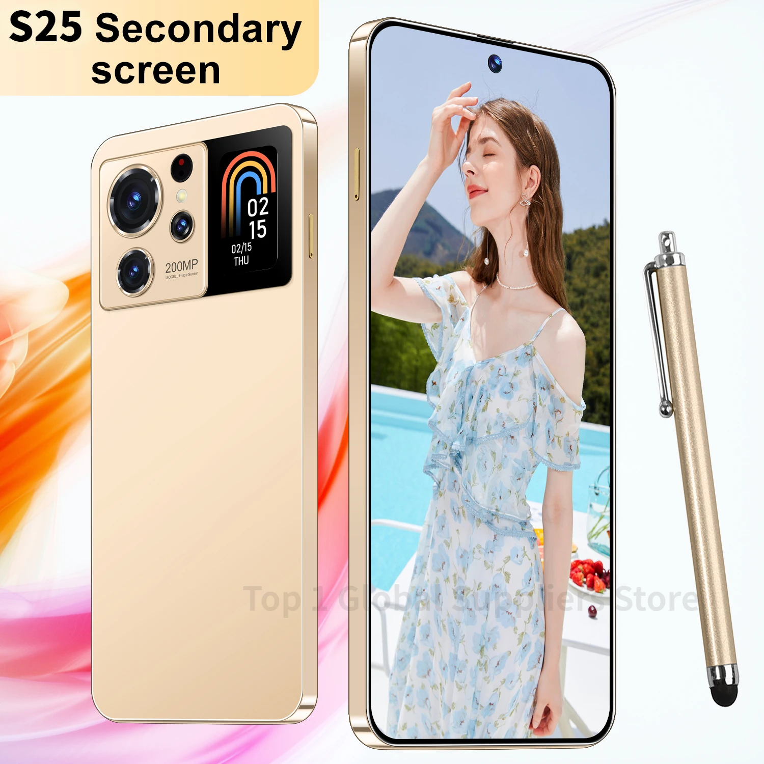 S25 Ultra Smartphone 5G Face Unlock  7.3Inch HD Screen 2280*3088 Resolution  22GB+2TB 72+108MP 6800mAh  Android 13 Mobile Phone