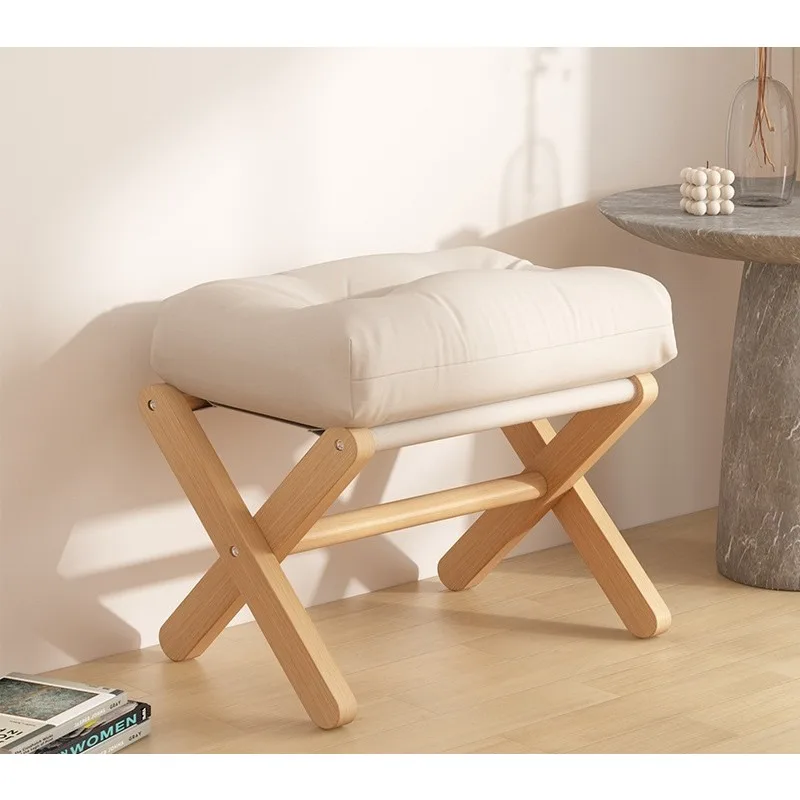 Household small stool, living room sofa footstool, shoe change stool at the entrance, sofa footstool, coffee table folding stool