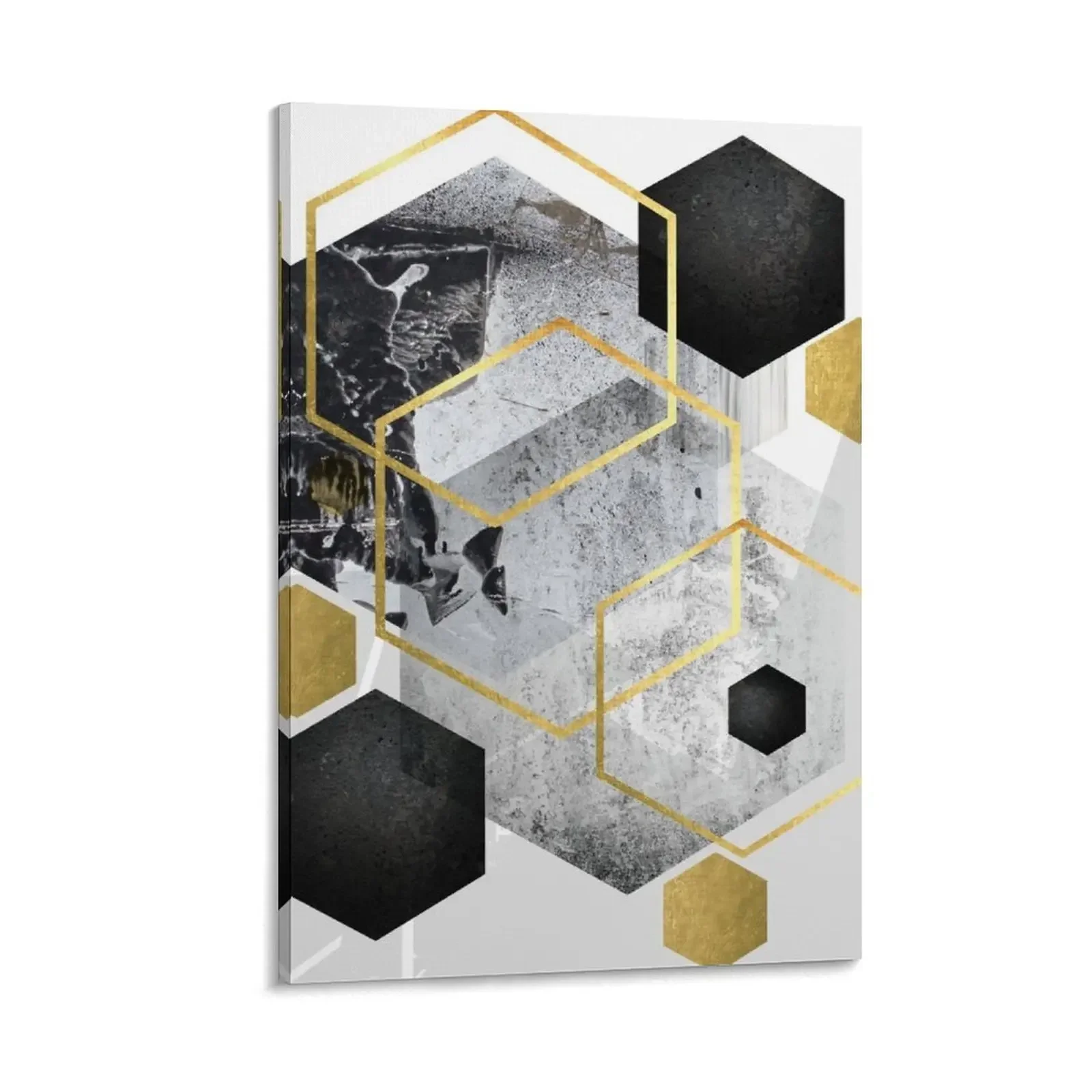 

Hexagonal Abstract Canvas Painting wall art canvas painting bedrooms decorations room decorations office decoration