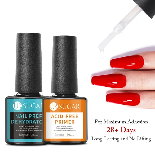Imagen 2 del producto UR SUGAR-deshidratador de preparación de uñas, 7ml, Gel de uñas seco al aire de larga duración, barniz para remojar, diseño artístico de manicura