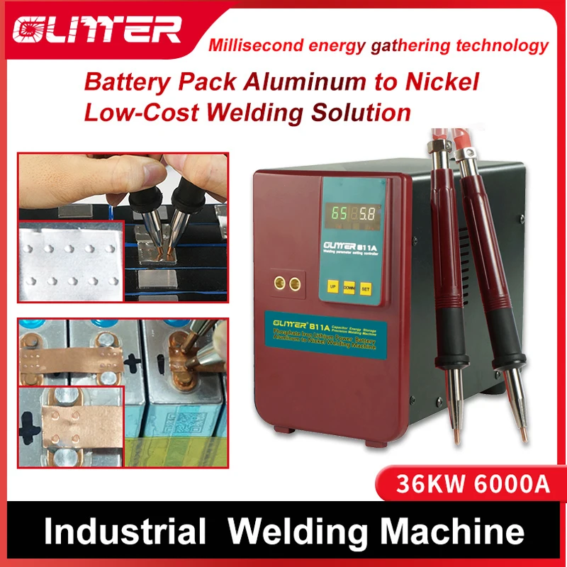 30KW 811A Spot Welding Machine Energy Storage Copper Aluminum Iron Lithium Power Battery Pack Spot Welders