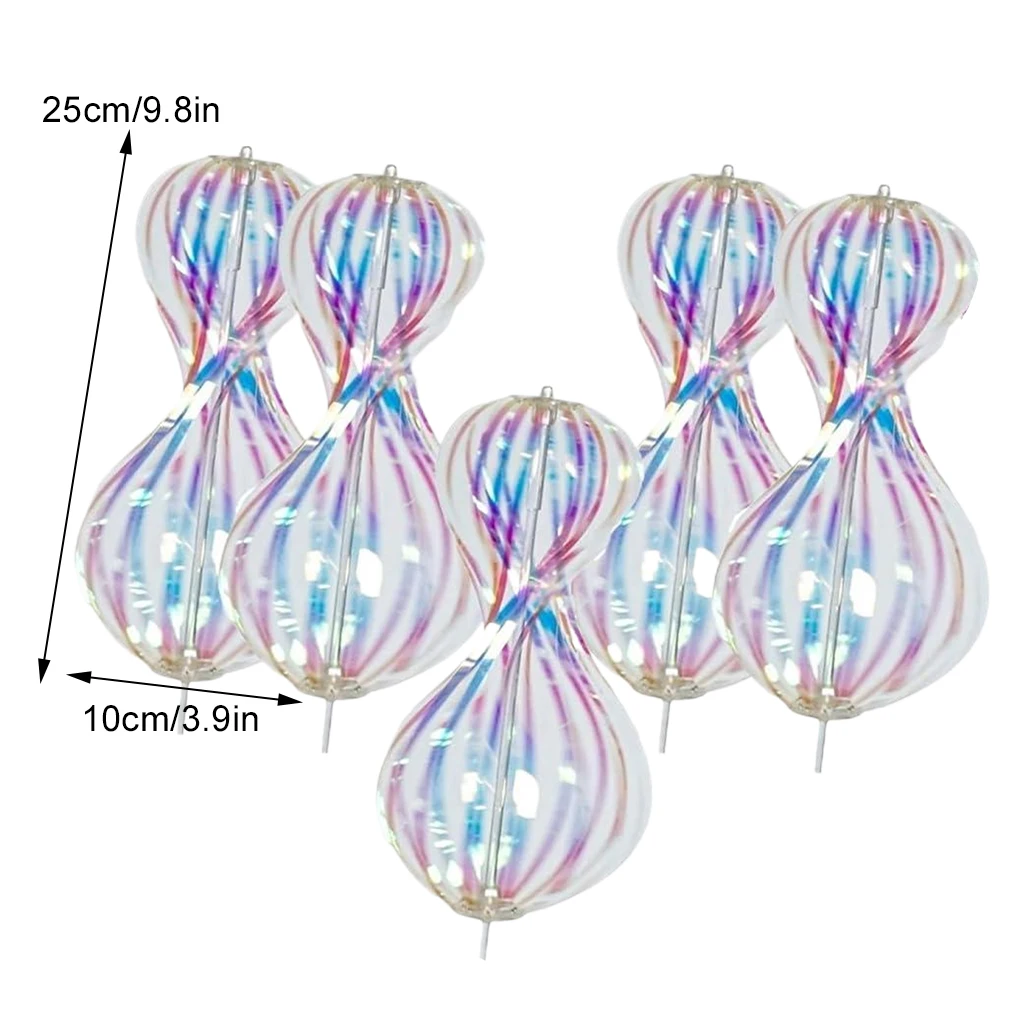 5 قطعة قوس قزح الدوار قوس قزح دوامة عصا سحرية فقاعة الدوار الأسرة التفاعلية للأطفال مهرجان حفلة قوس قزح Rotat