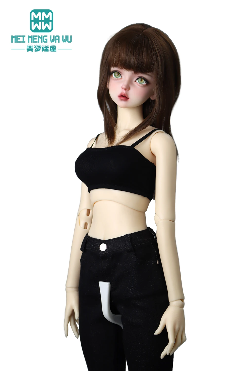 Se adapta a ropa de muñeca BJD 1/3 de 60cm DD SD camisolas de moda blancas, negras, rosas