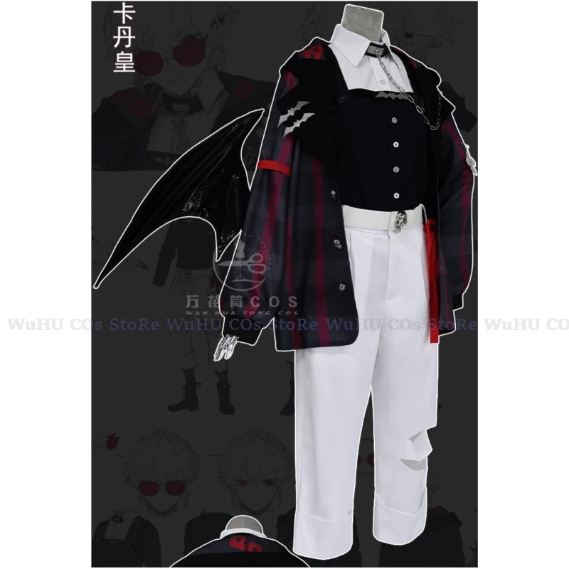 Kuzuha-Costume de Cosplay Anime VTuber pour Homme, Ensemble Complet de Perruque, Beau Vêtement Décontracté, à la Mode, pour ixd'Halloween