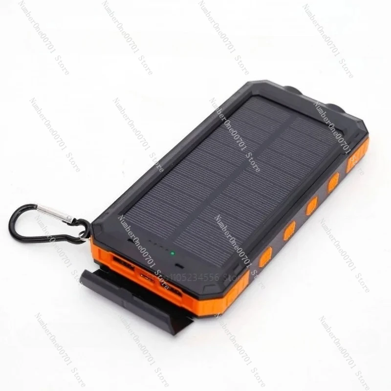20000mAh Solar Power Bank, Waterproof Fast Charging Portable Charger with Solar Panel & Bracket | Outdoor Phone Charger