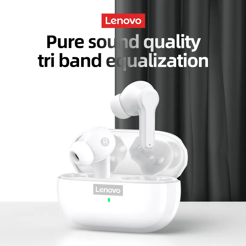 Lenovo LP1S Wireless TWS Bluetooth 5.0 Active Noise Cancelling Earphones Long standby  Headphones Quick Connect Earbuds