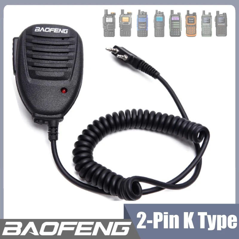 Baofeng Microphone Shoulder Speaker for UV16 UV-17 Pro UV5RX MD-UV390 Plus Walkie Talkie QuanSheng UV-K5 UV-K6 Radio Accessories