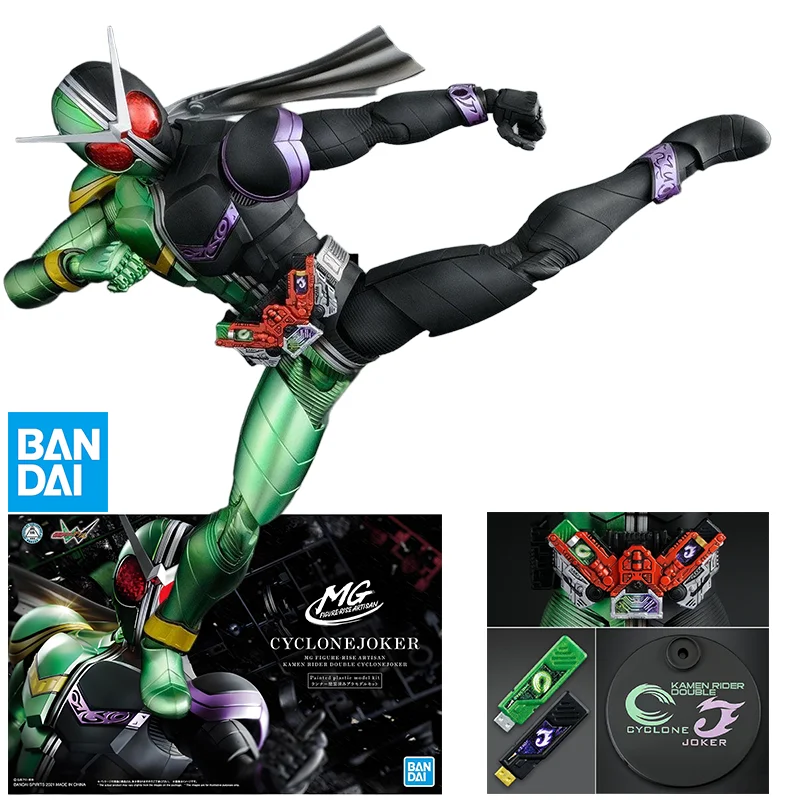 

BANDAI ORIGINAL GUNDAM MG FIGURE‐RISE AMEN'RIDER DOUBLE Action Figure Assembly Model Toys Collectible Model Ornaments Gifts