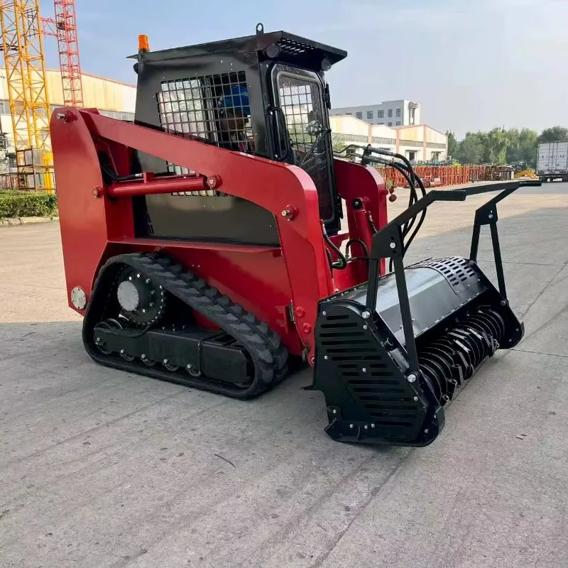 Hot Sale  Forestry Skidsteer 75hp 100hp Skid Steer Track Epa Tracked Skid Steer with Forest Mulcher