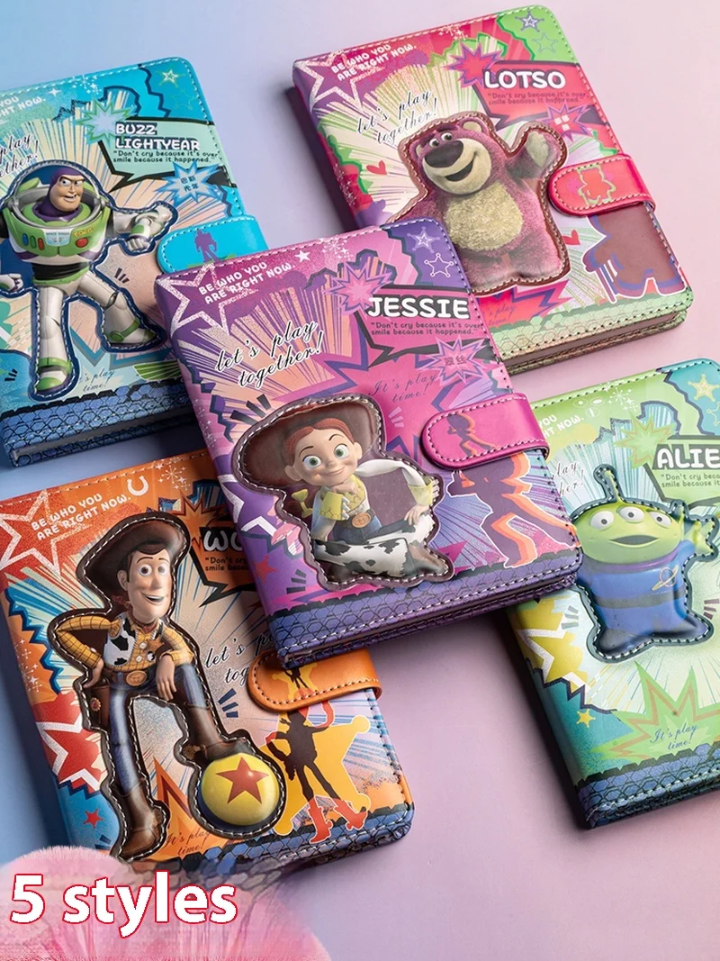 Disney Notebook Toy Story Series Notebooks Notebooks Notebooks High Appearance Handbooks Magnetic Buckle Books Peripherals