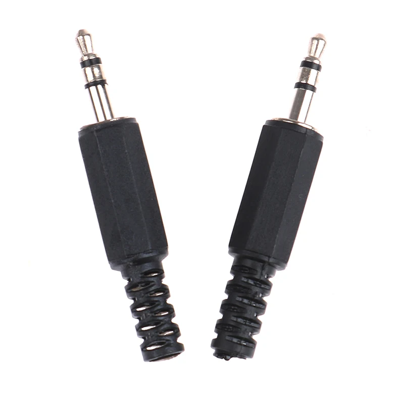 Mono Stereo Audio Jack Plug, 3.5mm, 3 Pole Headphone, conector macho, solda DIY