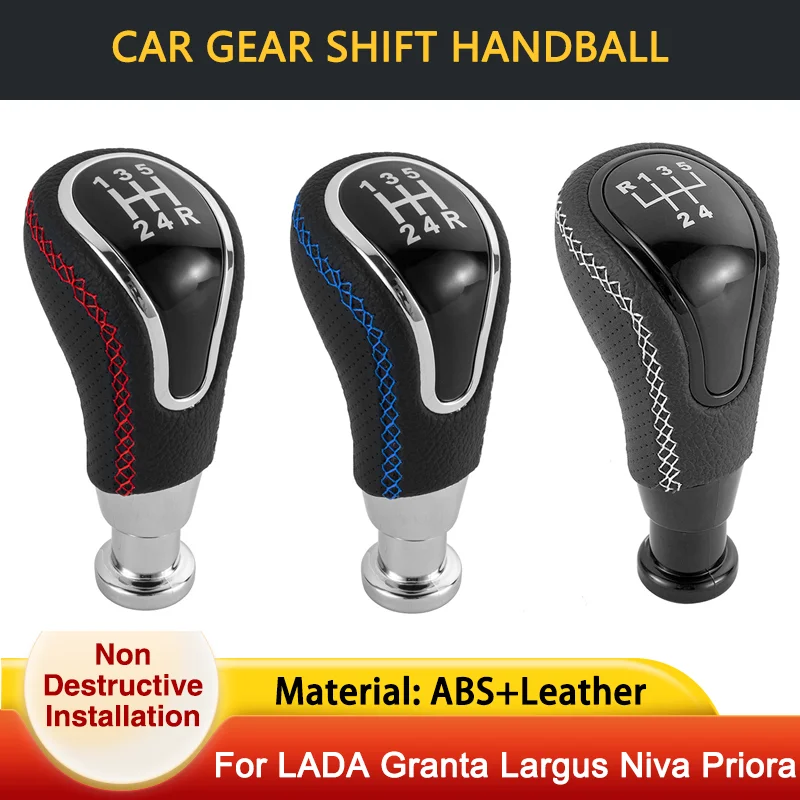 

for LADA Niva Granta Largus Priora Vesta Kalina 5 Speed Auto Gear Shifter Knob Head Gear Shift Knob Handball Gear Lever Cover