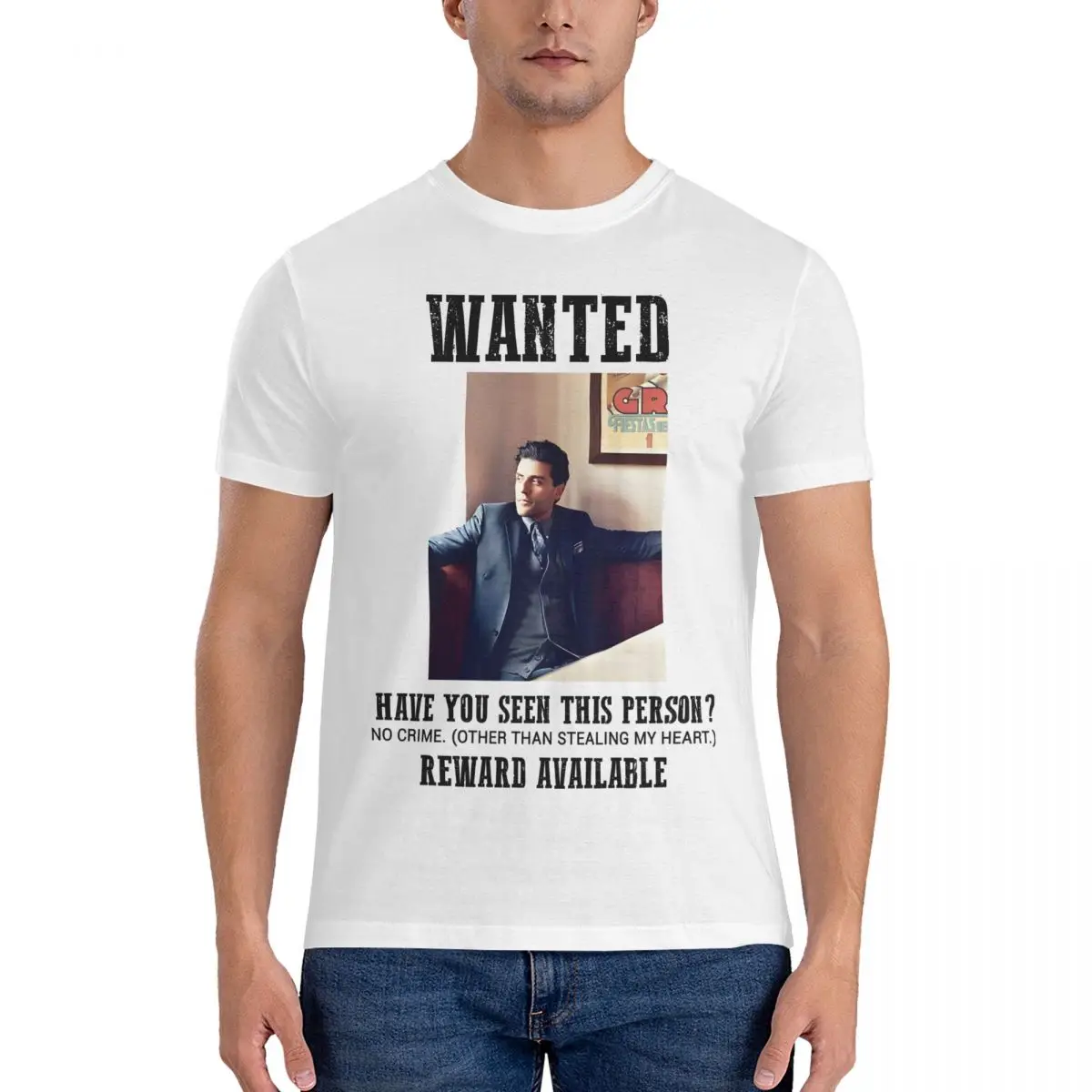 Men Wanted T Shirt Oscar Isaac Cotton Clothing Humorous Short Sleeve Crewneck Tee Shirt Graphic Printed T-Shirt