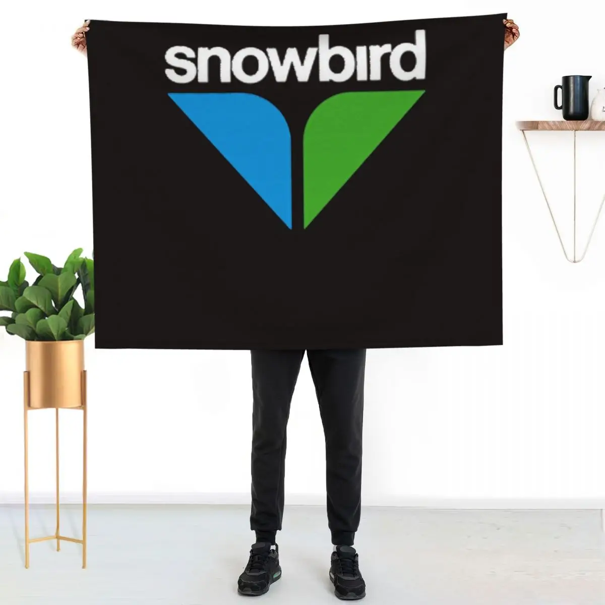 

Snowbird Ski Resort Tourism Throw Blanket Spring Fall Cozy Throw Blanket for Couch