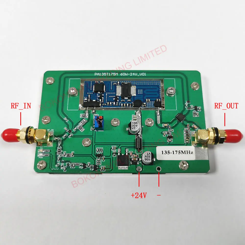 Imagem -04 - Sma Connector Communication Radio para Rádio Móvel Amplificação de Potência 60w 135mhz a 175mhz 24v 135175mhz