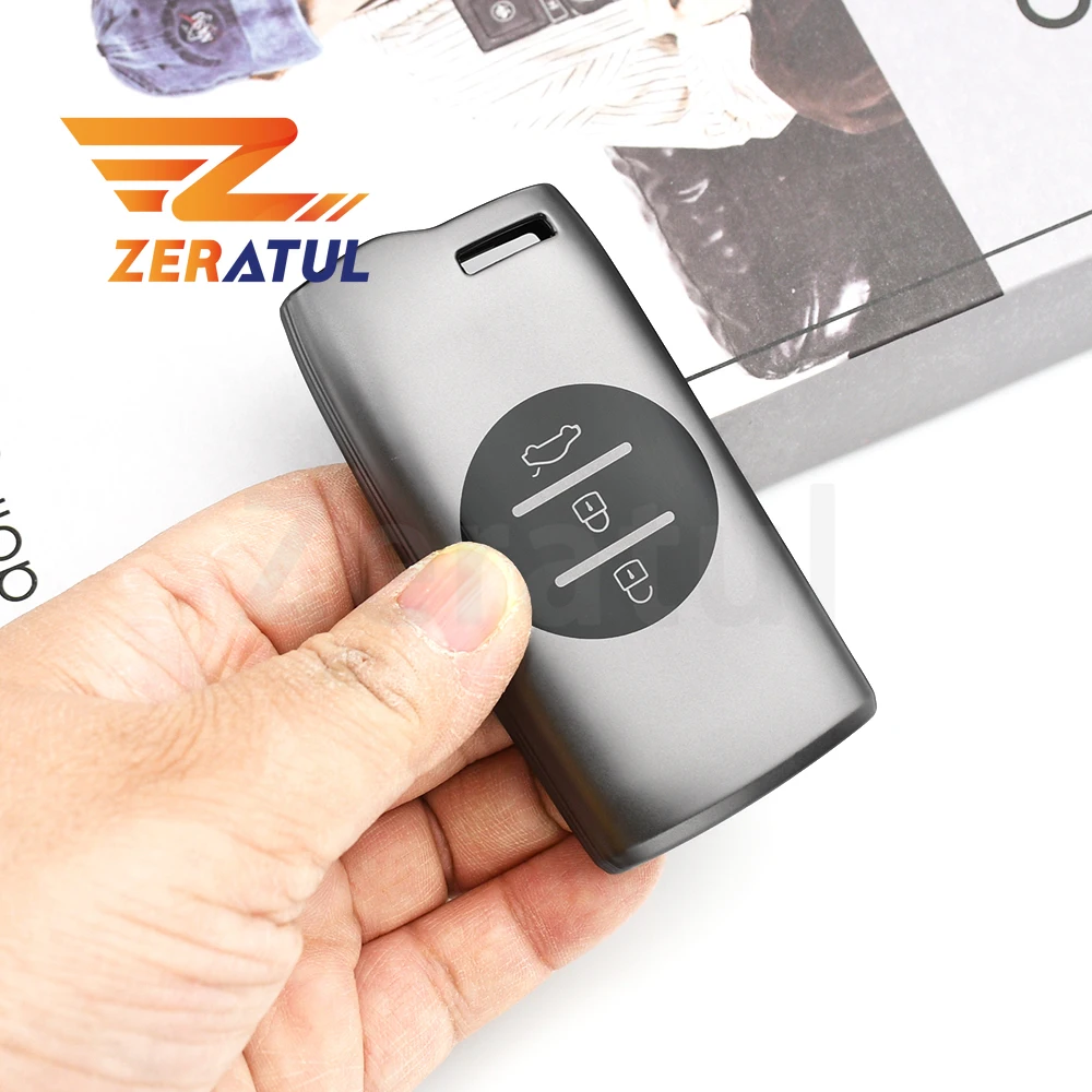 Auto Shell Fob Car Key Case Cover Gun Grey TPU for Chery Tiggo 7 Pro 8 Pro Exeed Tiggo 2 3x Arrizo 5 Pro Gx 5x EQ7 2021 Wallet