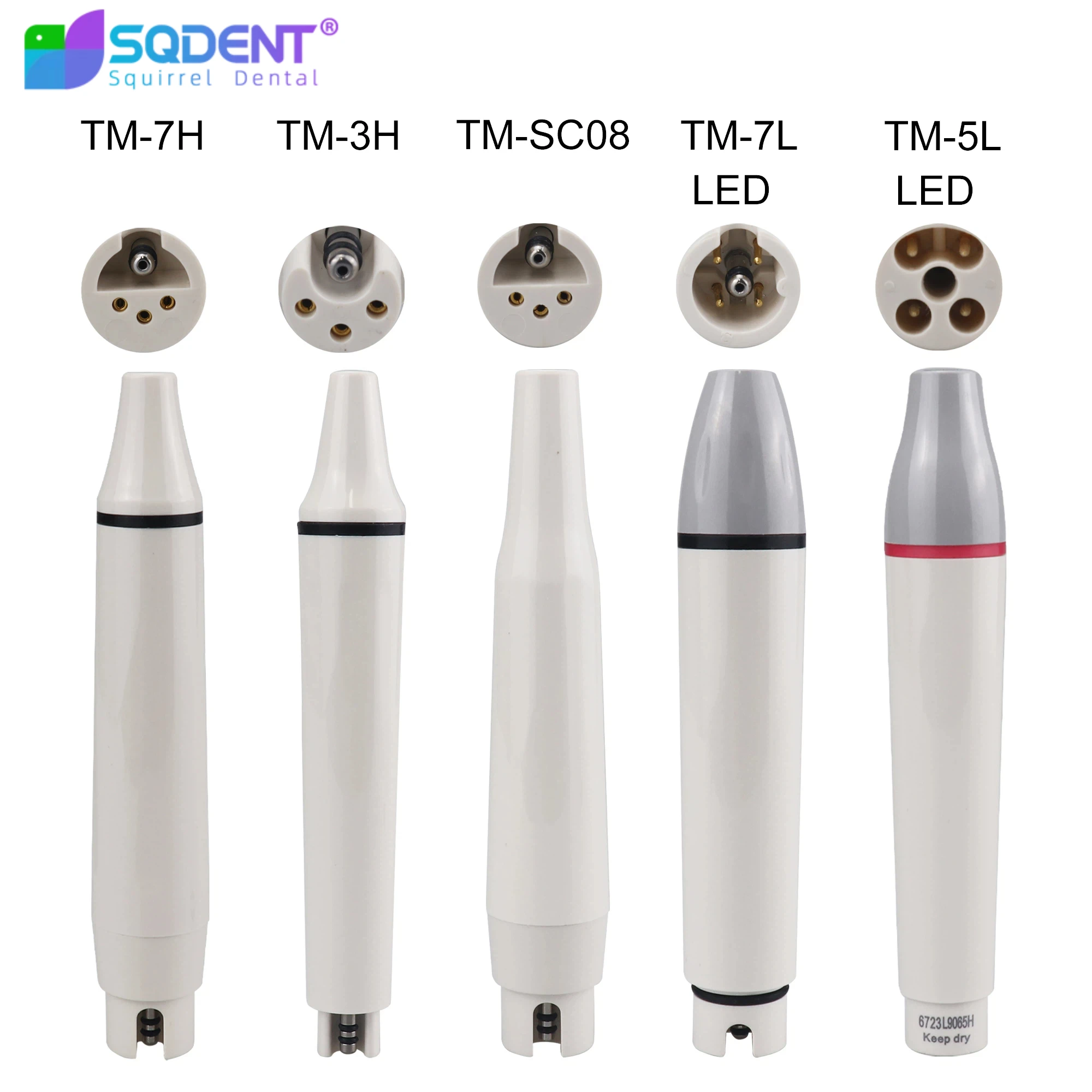 Dental Ultrasonic Piezo Scaler Handpiece Detachable Teeth whitening Scaler Handle Piezon Scaling Fit For WOODPECKER EMS DTE UDS