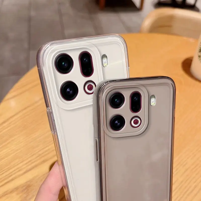 حافظة لهاتف OPPO Find X9 Pro جديدة بسيطة وشفافة من السيليكون غطاء من البولي يوريثان الحراري لهاتف OPPO Find X9Pro ممتص للصدمات Funda #3