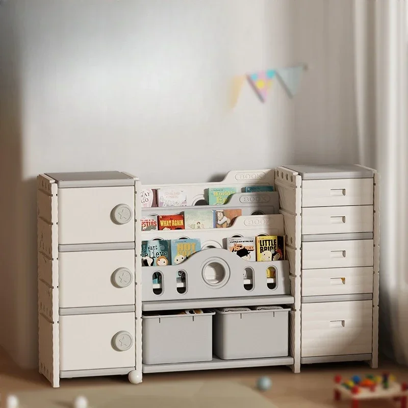 Toy storage rack Floor-to-ceiling multi-layer household storage Toy rack Simple classification Locker