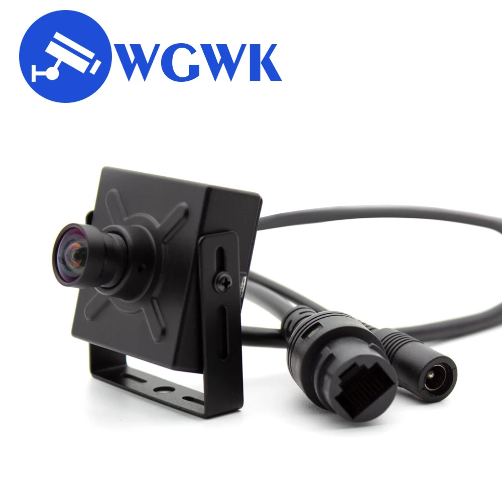 WGWK 3/4MP IP Camera 48V POE HD Digital Mini Webcam with 1.8/3.6mm Wide-angle Lens ONVIF Small Camera Home Security Surveillance