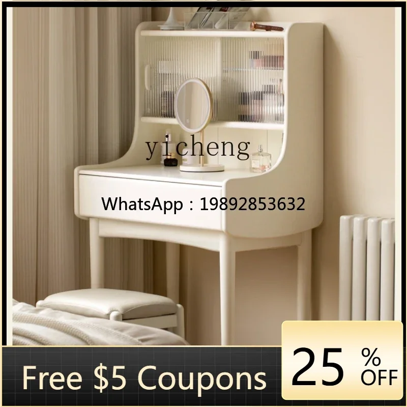 

ZZ Solid Wood Dresser Bedroom Cream Wind Dresser White Dresser Table