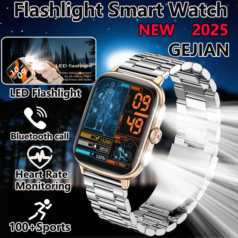 

GEJIAN New Smart Watch IP67 Heart Rate And Blood Oxygen Monitoring 1.91 inch 240 * 296 HD Touch Screen GPS Trajectory Smartwatch