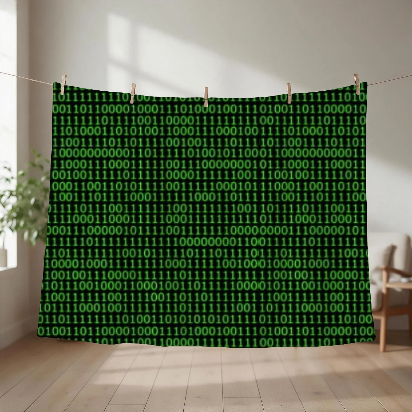 Binary Code Throw Blanket Stuffeds blankets and throws Extra Large Throw Bed Blankets