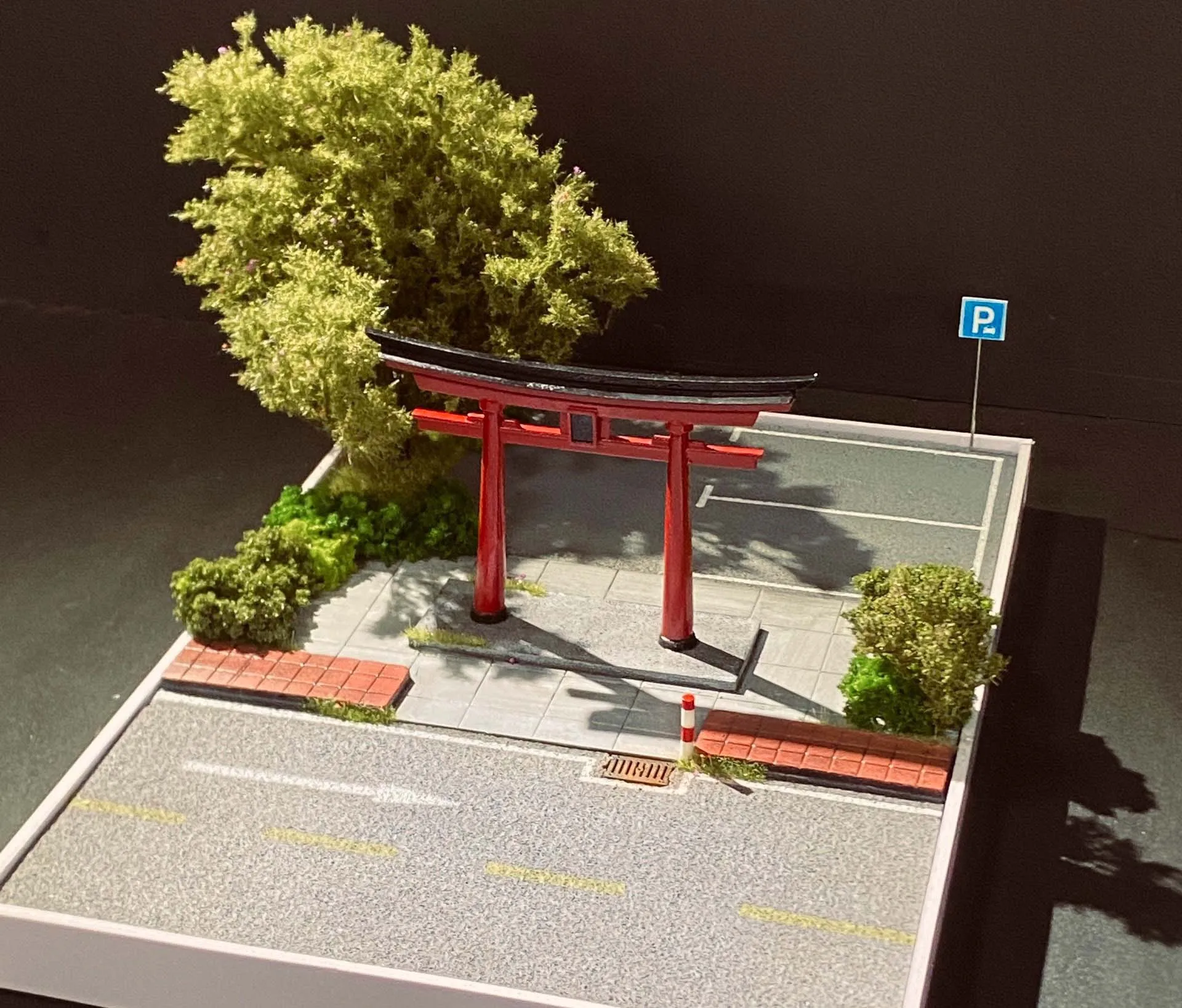 1:64 Japanese-style torii scene Handmade with a lot of detail