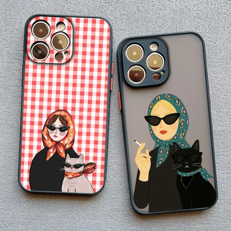 Cartoon Cat And Wom… - image