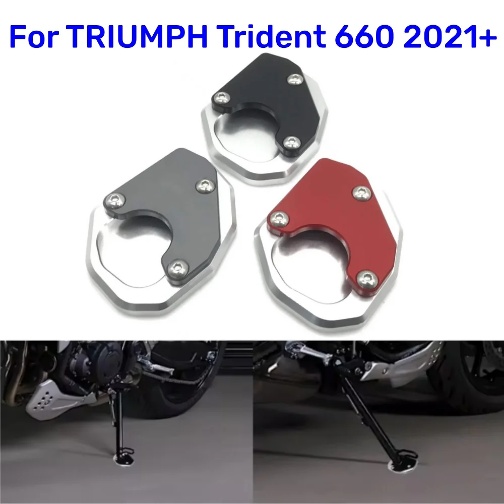 

For Triumph Trident 660 Trident-660 Trident660 2021+ Motorcycle Kickstand Foot Side Stand Extension Enlarge Pad Support Plate