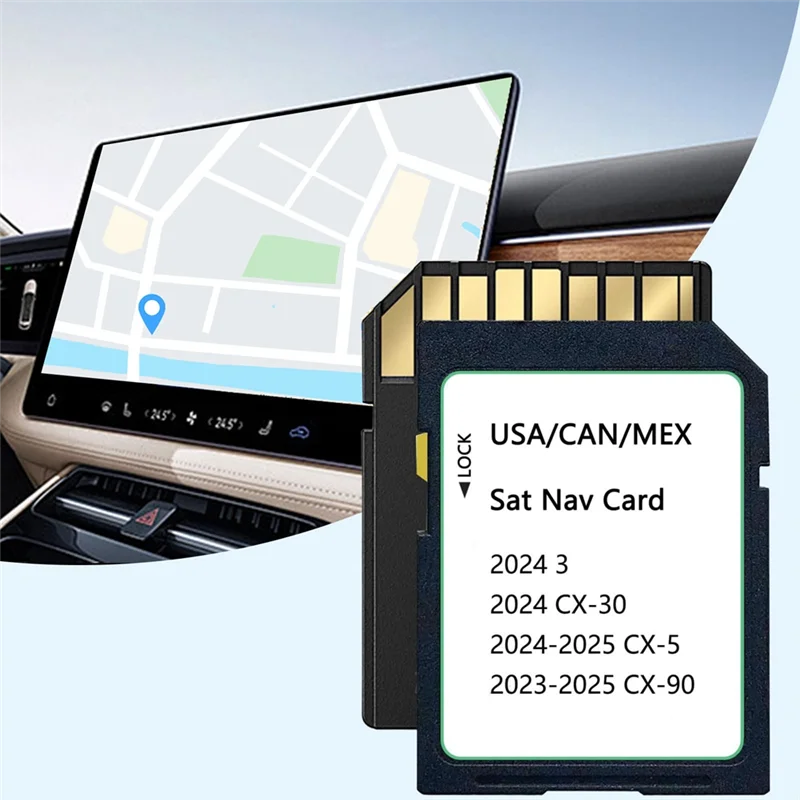 ABJF-Upgraded KMV66 EZ1B خريطة بطاقة SD للملاحة لـ CX-5(2024-2025)، CX-30/Model 3(2024)، CX-90(2023-2025) للولايات المتحدة الأمريكية/CAN/MEX #6