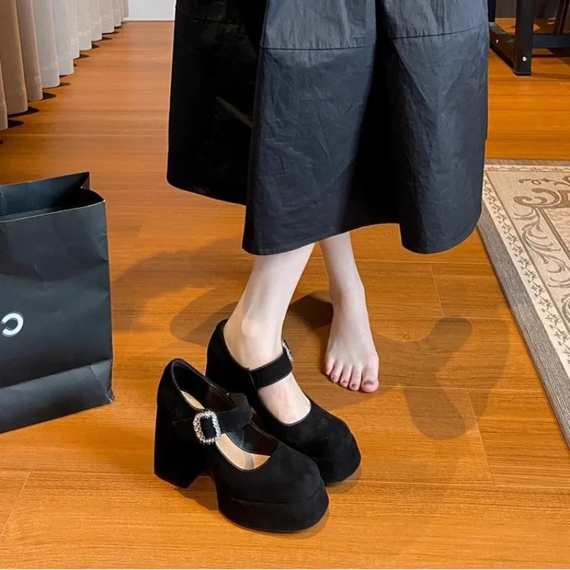 

New Women's Mary Jane Shoes Fashion Platform High Heels for Woman Exquisite Lolita Casual Shoes Designer Shoes Zapatos De Mujer