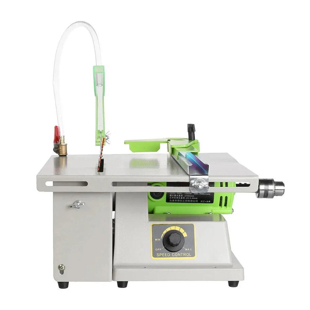 Imagem -02 - Multifuncional Serra de Mesa Jóias Pedra Polimento Bancada Torno Polisher Máquina de Perfuração 1380w 220v
