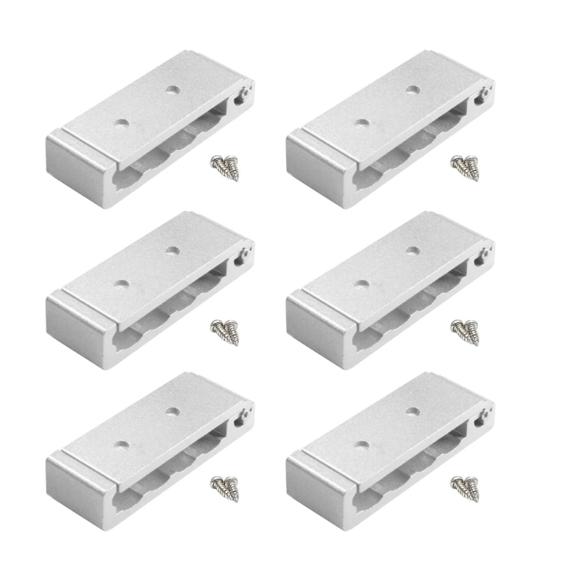 6 Chiếc Gấp Móc Tường Quần Áo Phối Mũ Túi Móc Khăn Hợp Kim Nhôm Móc Cho Nhà Bếp Phòng Tắm Chống Rỉ