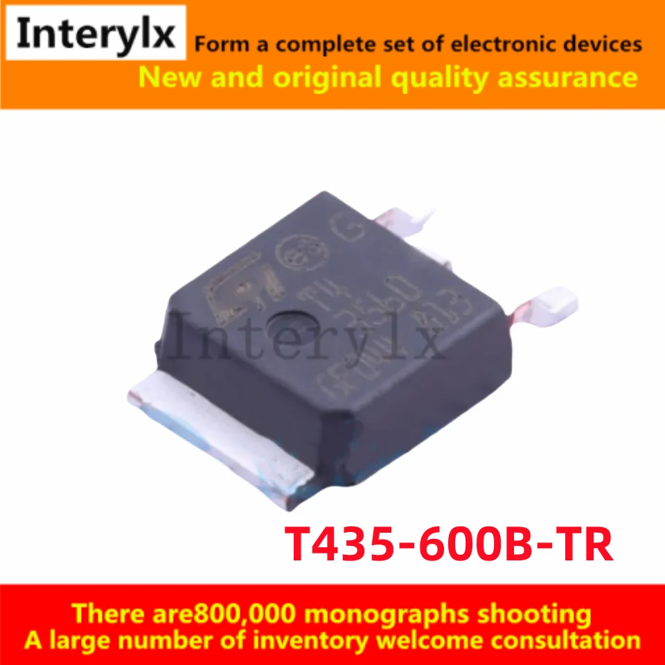 10Pcs/Lot Original T435-600B-TR T43560 T435-600B T4-3560 TO-252 patch 600V 4A Bidirectional Silicon Controlled