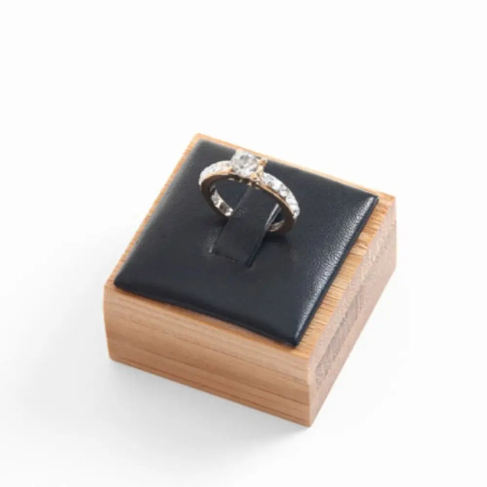 

Color Vintage Ring Display Rack Travel Wedding Ring Box Wooden Jewelry Show Props Ring Holder Case Earrings Rings Organizer