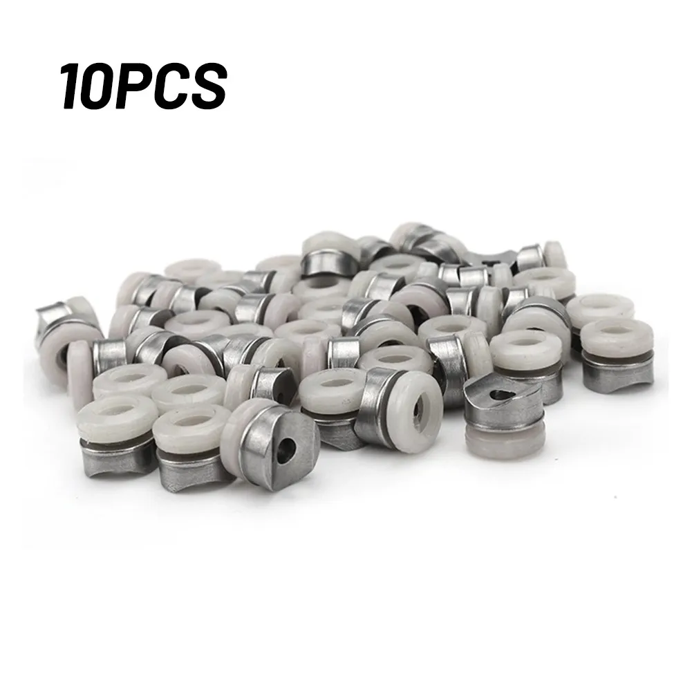 10 Buah Gasket Ujung Seal untuk Aksesoris Gasket Nozzle Semprot Cat Airless, Suku Cadang, Half Moon Pad, Saddle Washer