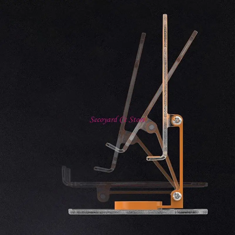 N3UC Foldable Cats Claws Acrylic Phone Stand Rotatable Mount Stable Base Slot Simple Installation for Home Office Use