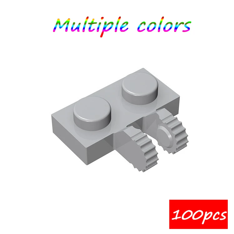 

MOC 100 шт. 60471 шарнирная пластина 1x2 строительные блоки 50340 блокировка по бокам кирпичи частицы развивающие игрушки подарки на день рождения для детей