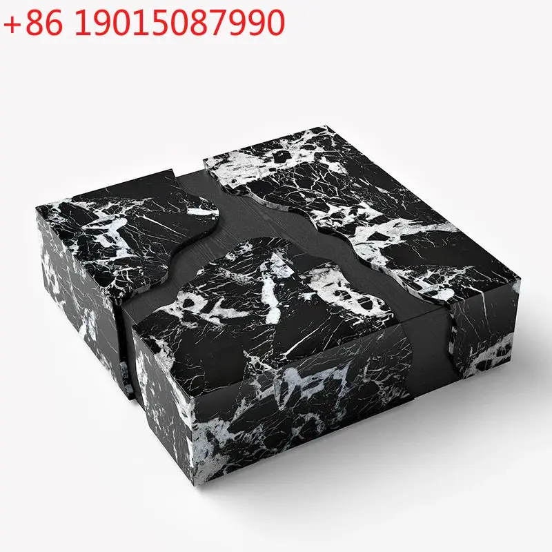 

Журнальный столик из черного мрамора, элитная гостиная, домашний свет, роскошная вилла, маленькая квартира, гостиная