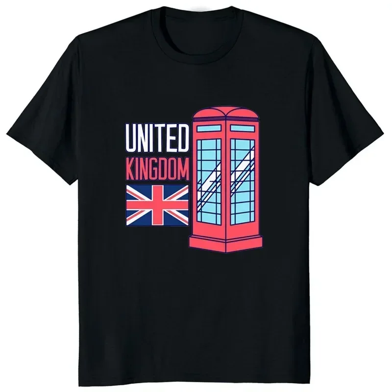 Vintage London UK United Kingdom England Great O-Neck Classic T Shirt Men Casual Short Sleeve Tees Tops Harajuku Streetwear