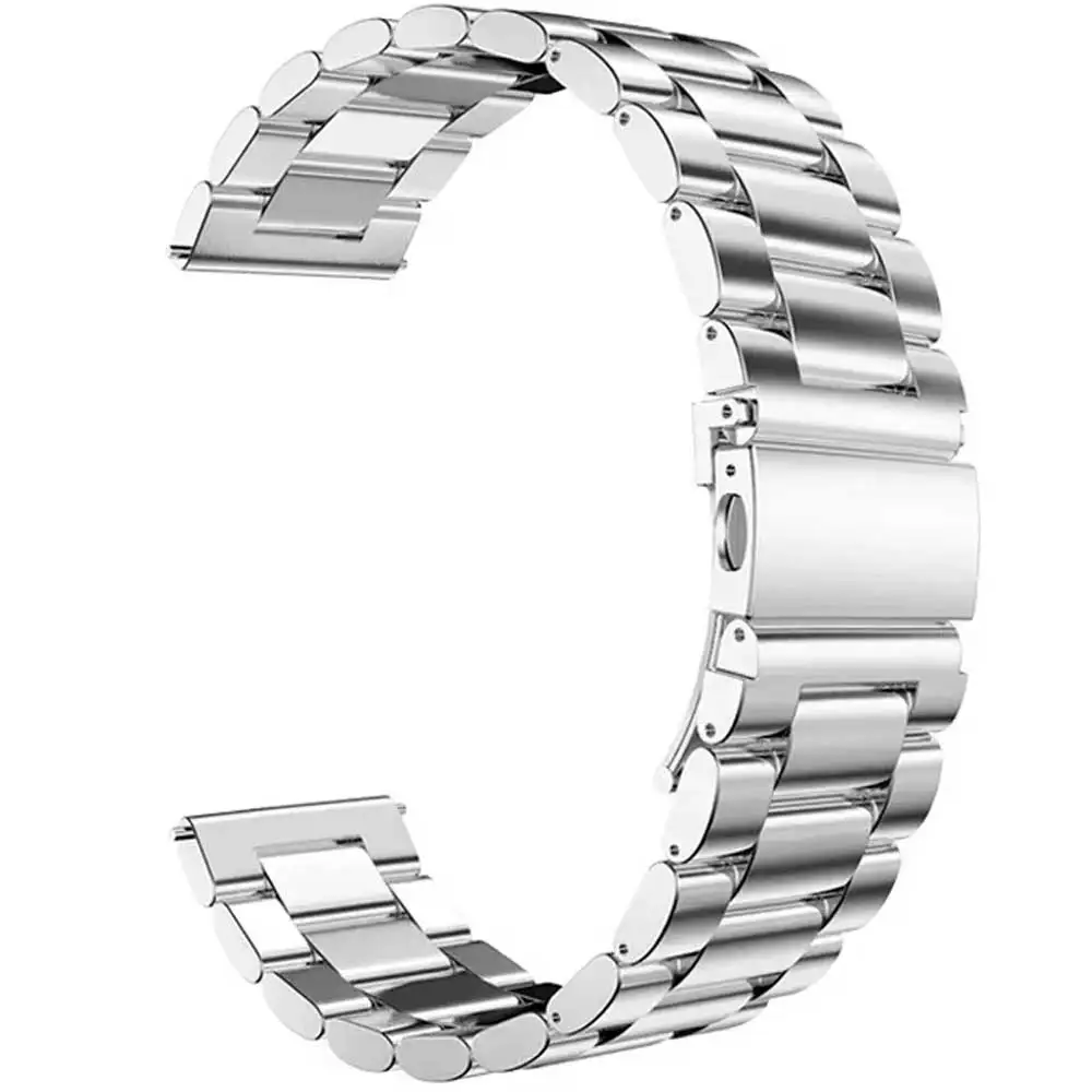 Stainless Steel band For Samsung Galaxy watch 7/FE/6/5 pro/4/Classic 20mm 22mm metal bracelet amazfit GTS-GTR-4-3-2e-mini strap