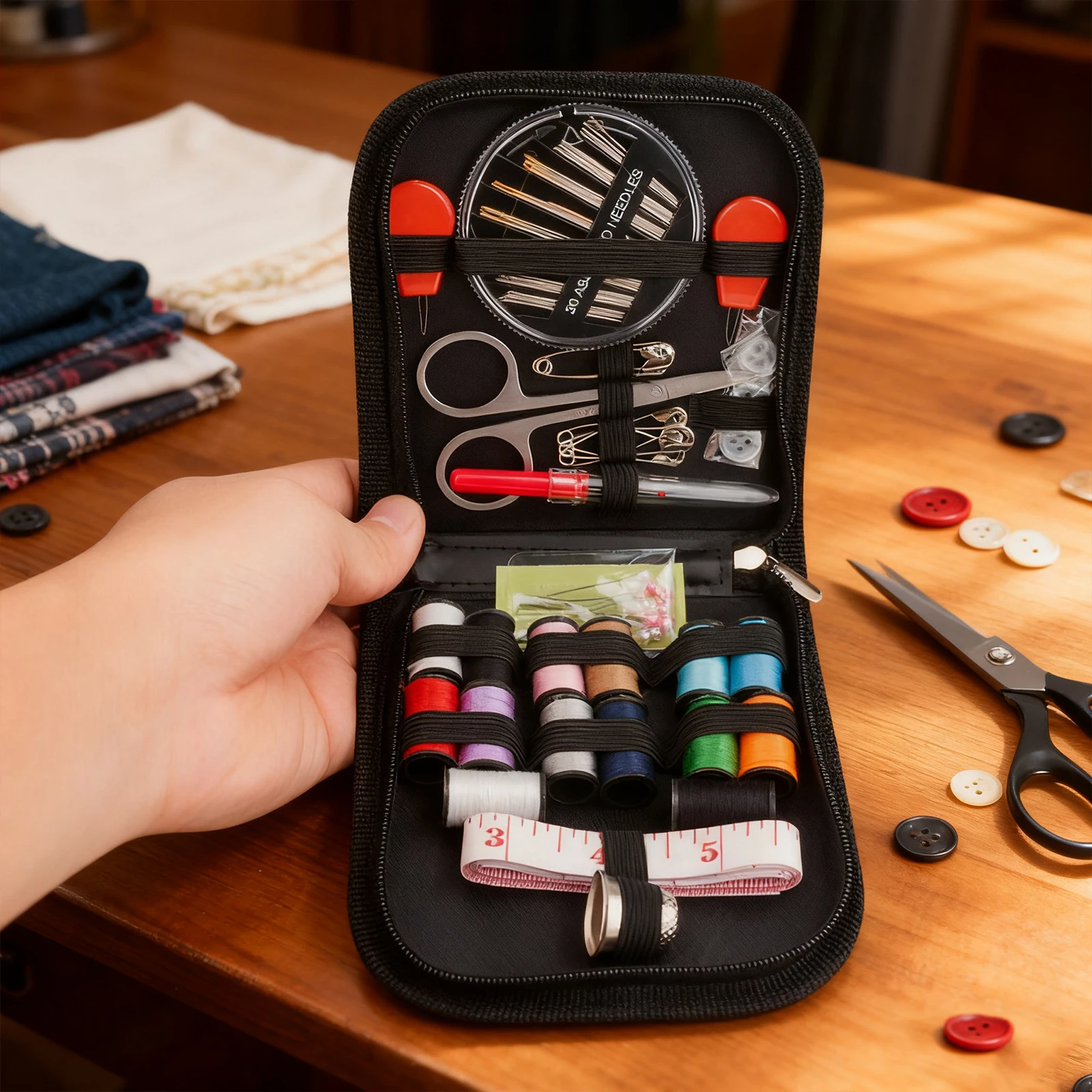 The sewing kit contains 68 acc - Travel Accessories To Sew recension och pris