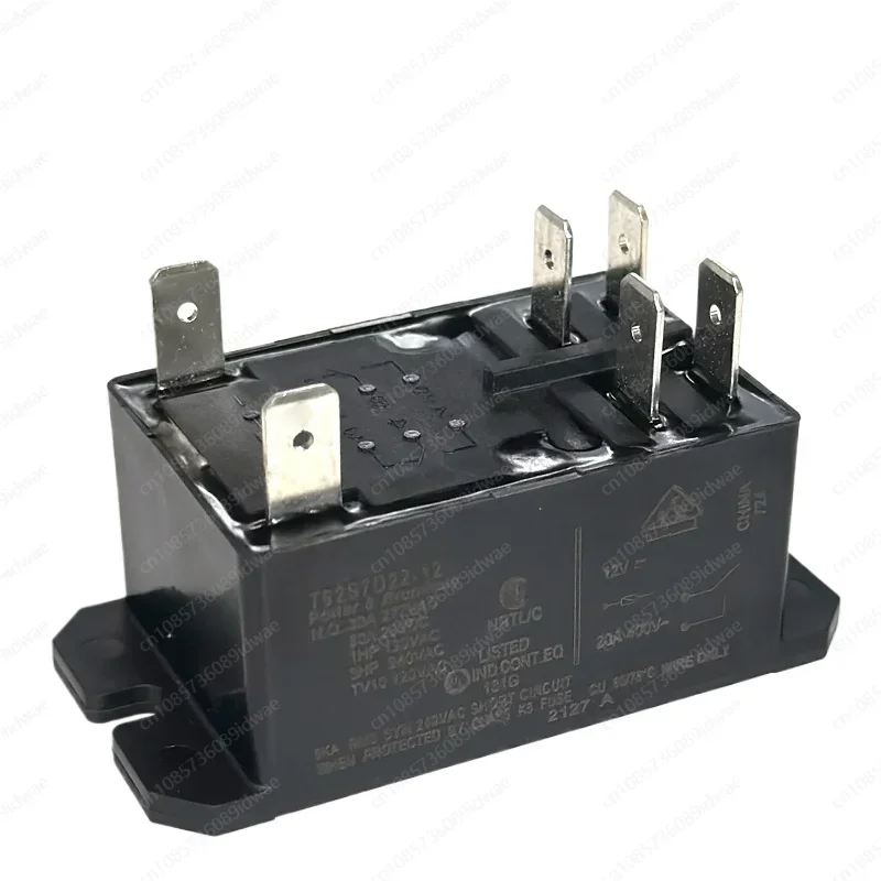 5PCS  Original Power Relay T92S7D22-12 T92S7D22-24 12VDC 24VDC 30A 250VAC 6PIN General Purpose Relay DPST-NO (2 Form A) 12VDC