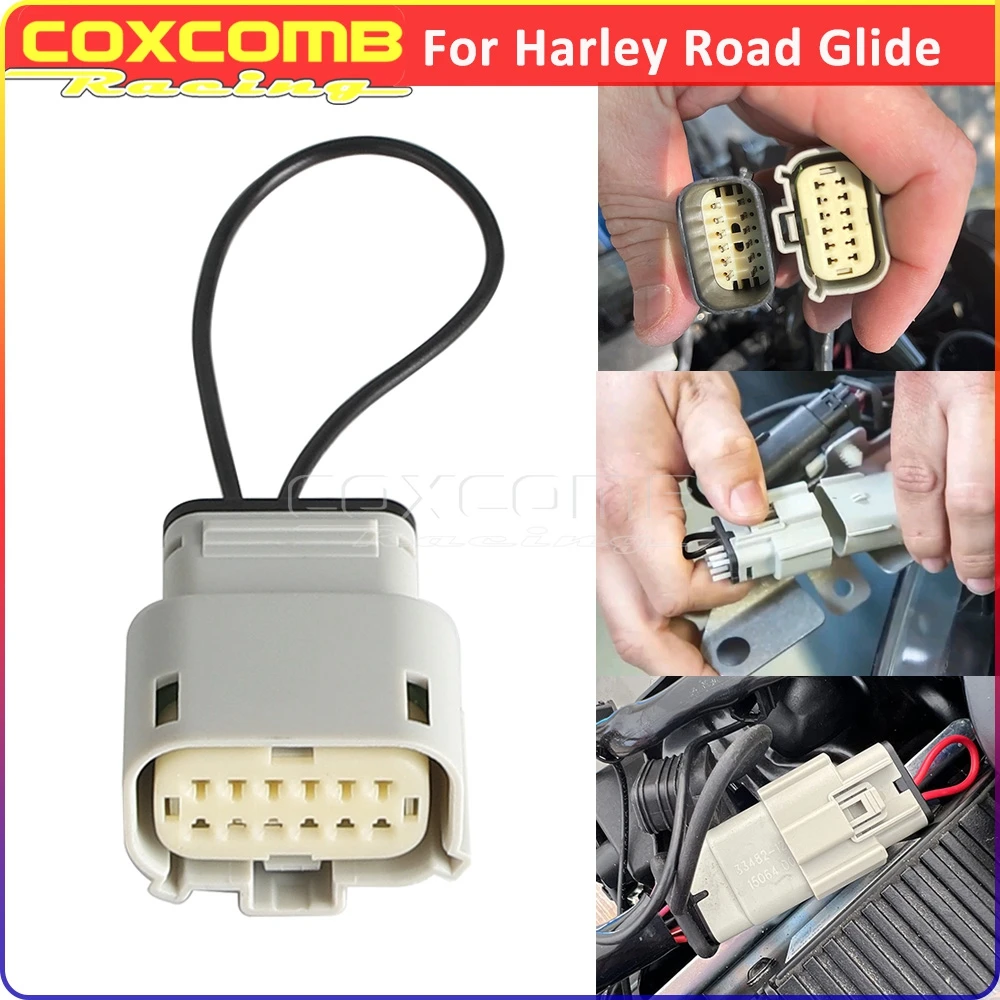 Motorcycle Radio Connect Plug Car Play Connector Plug Jumper GTS For Harley Touring Road Glide Street Glide Special Limited ST