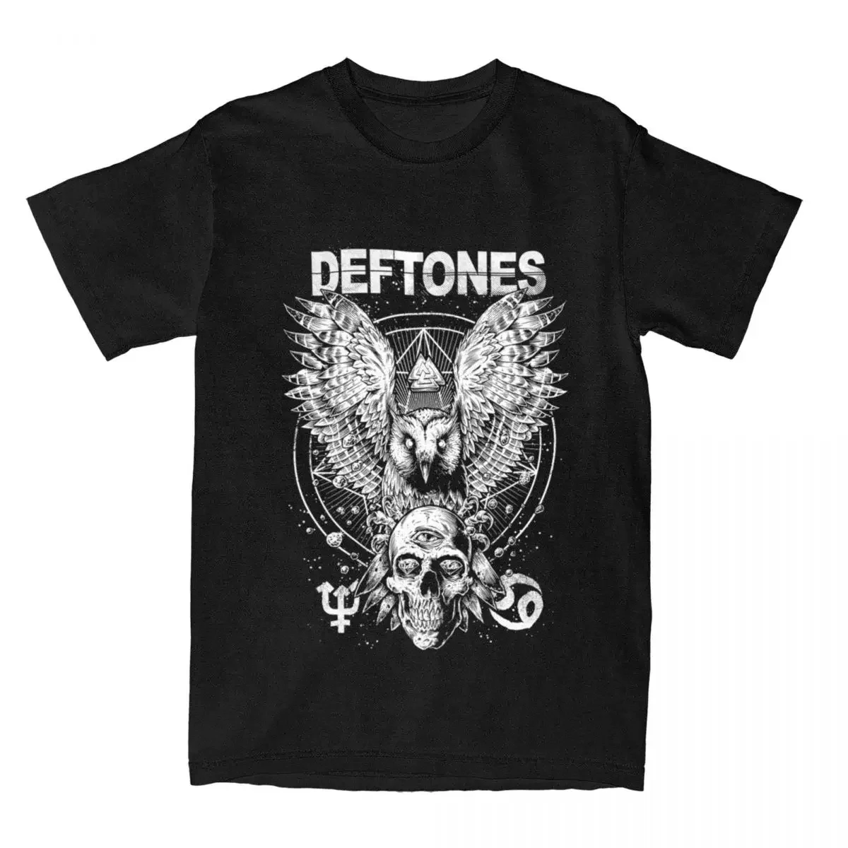 Deftones Rock Band Ohms White T Shirts Merch Men Women's 100% Cotton Vintage T-shirt Short Sleeve Clothes Classic