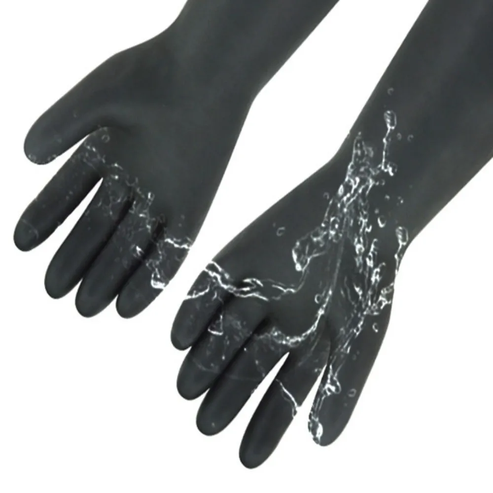 

Acid and Alkali Resistant Labor Protection Gloves Chemical Resistant Thickened Latex Glove Oil Resistance Wear-Resistant