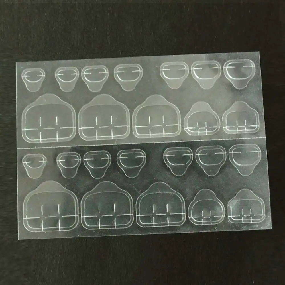 Transparent For Press On Nails Adhesive Tabs Double-Sided Tapes Fake Nail Tips Toenails Jelly Tape False Nail Stickers