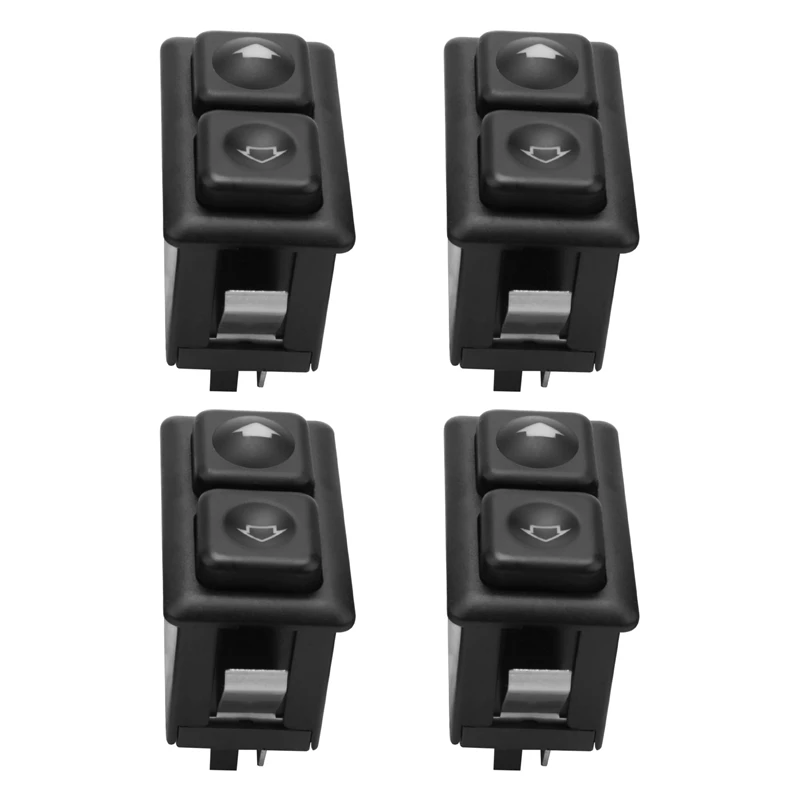 4Pcs Power Window Sunroof Switch Illuminated For Bmw E30 E24 E28 From 09/1986 61311381205 / 61 31 1 381 205